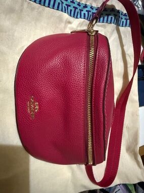Coach polished pebbled fanny pack